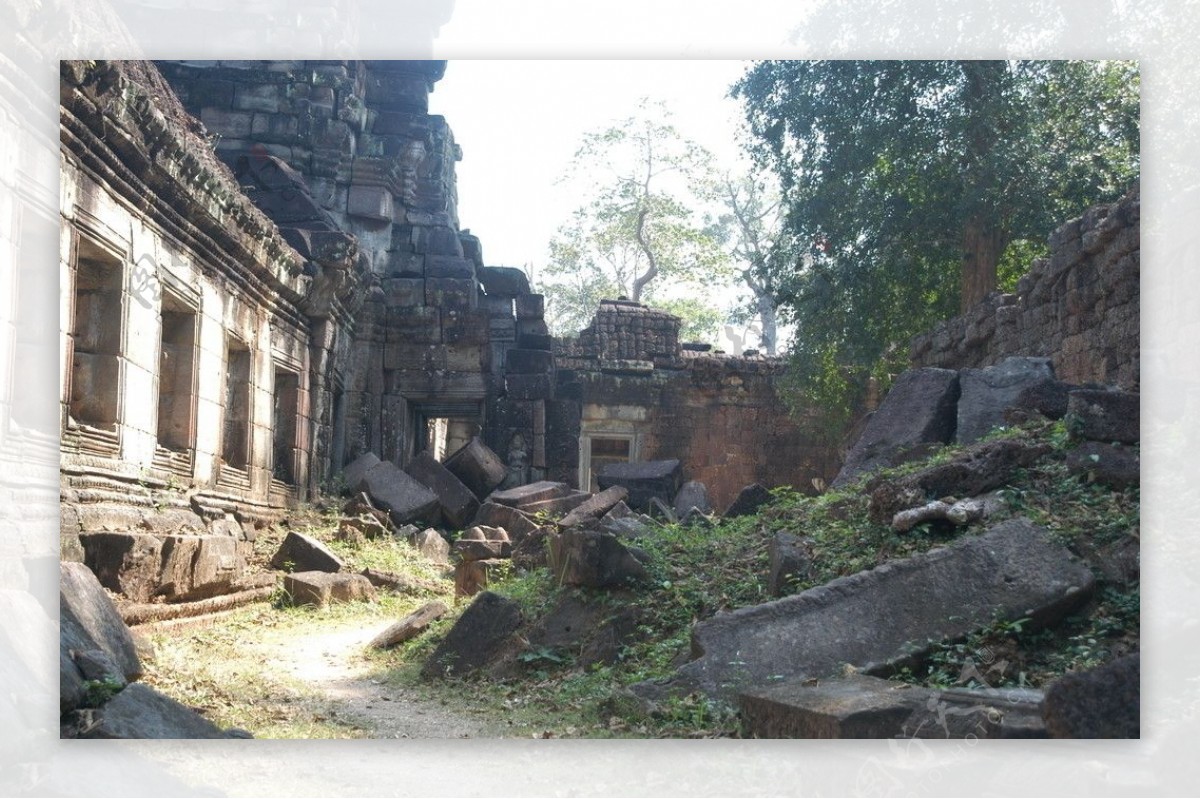 柬埔寨吴哥窟景色图片