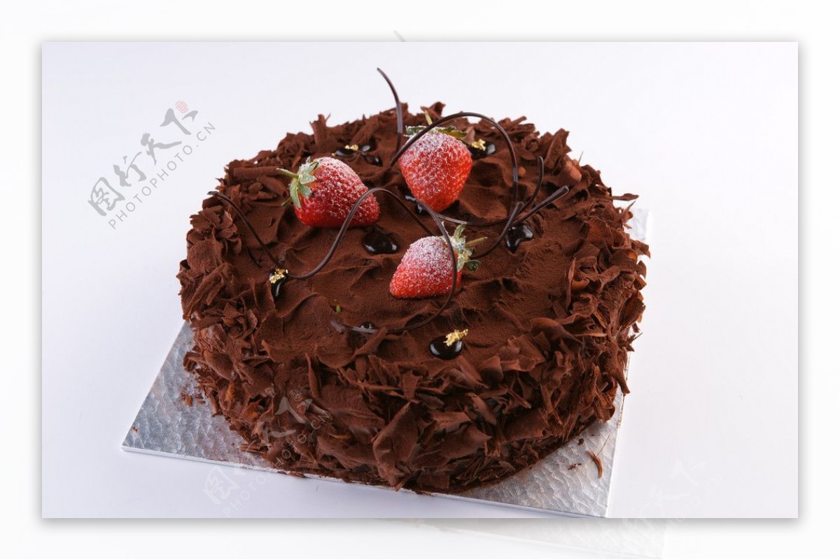 巧克力艺术蛋糕图片