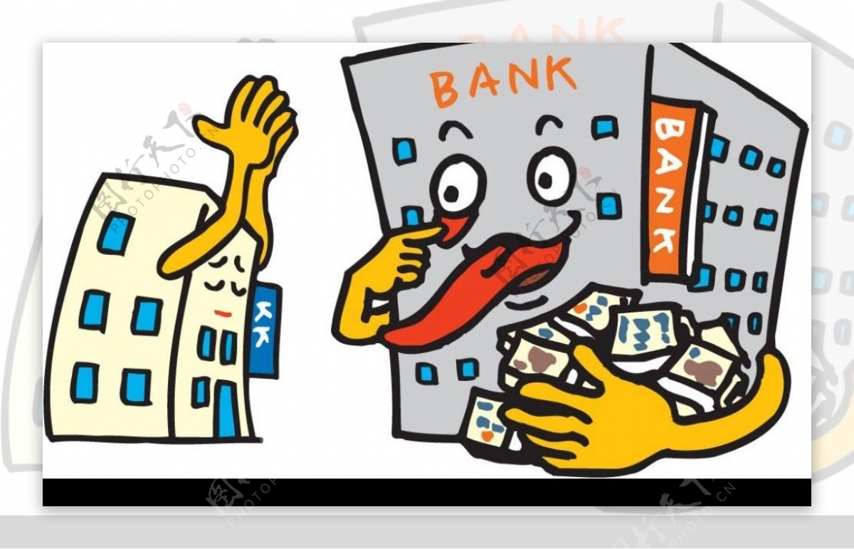 金融漫画图片