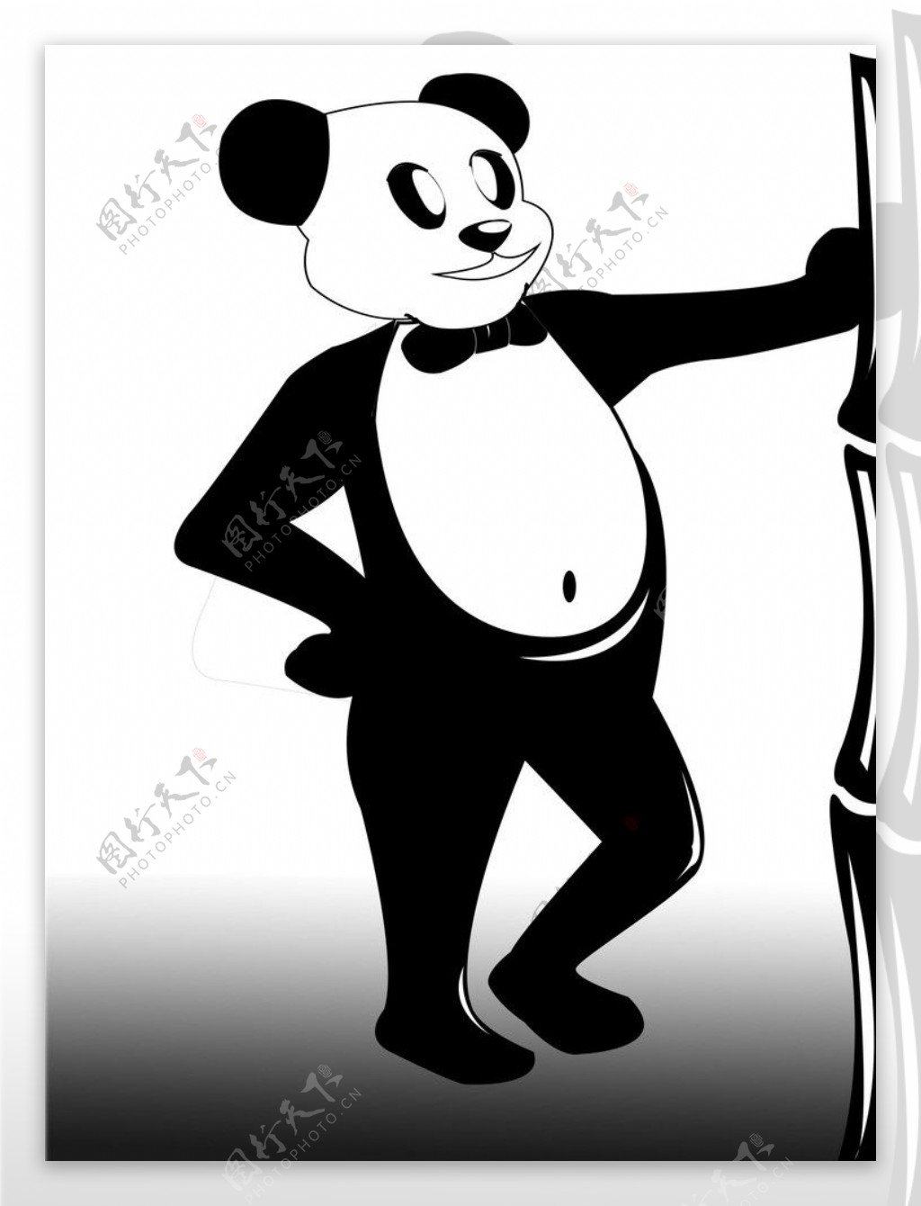 ps画熊猫图片
