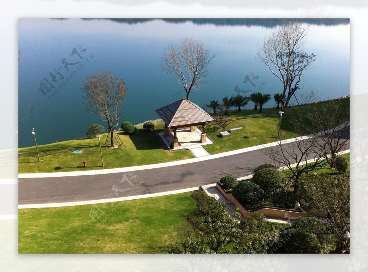 俯瞰千岛湖图片
