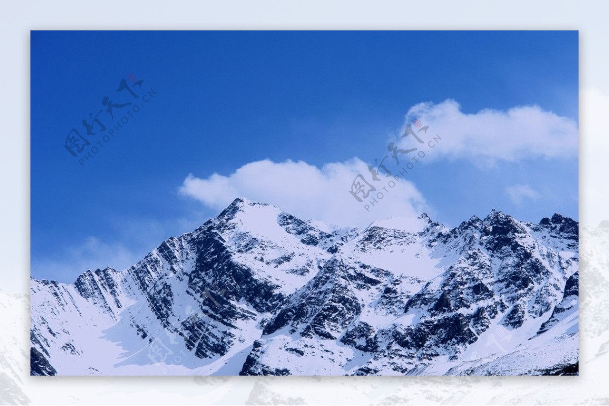 九龙藏区雪山图片