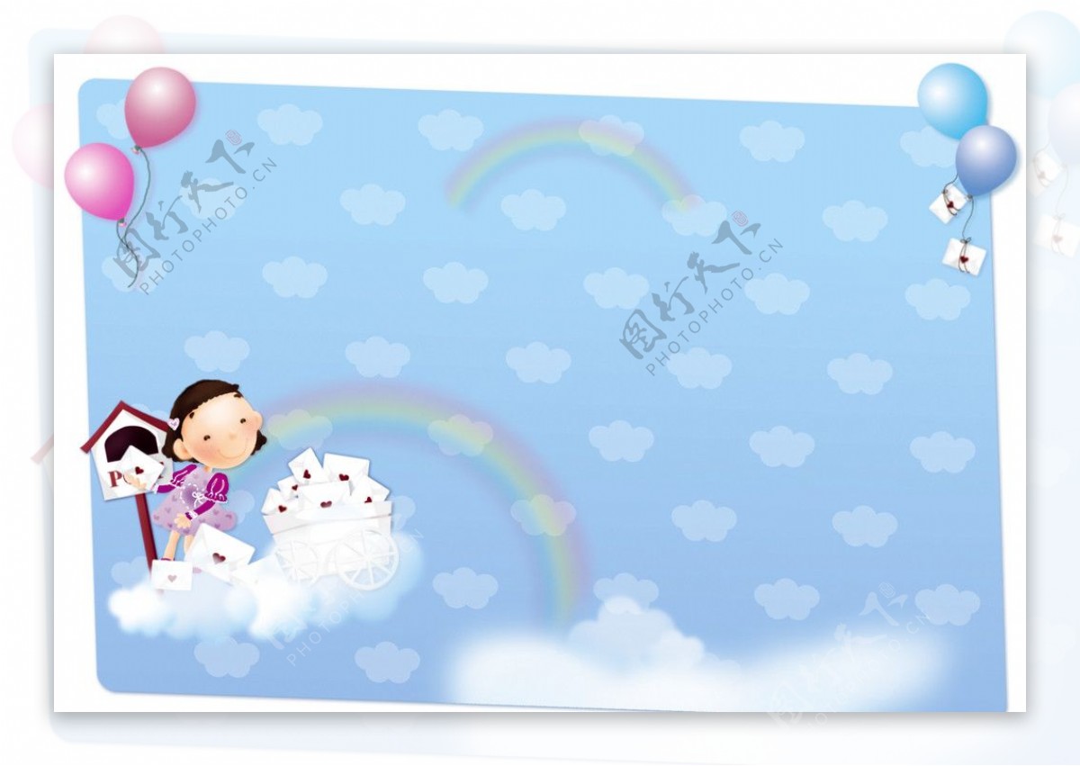韩风简洁儿童相册模板图片