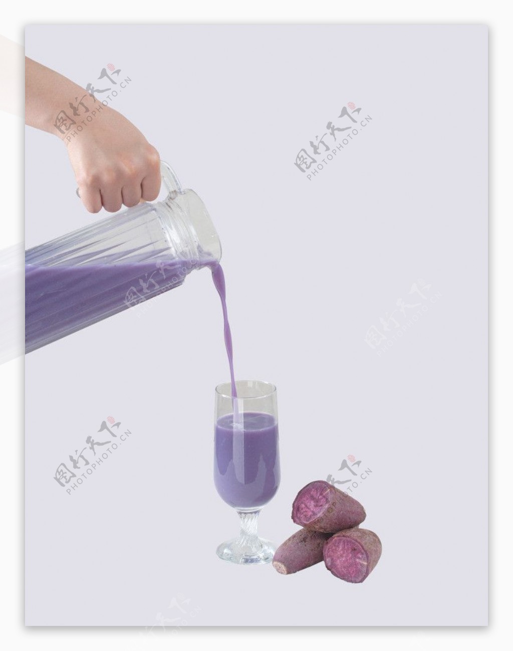 现榨紫薯山药图片
