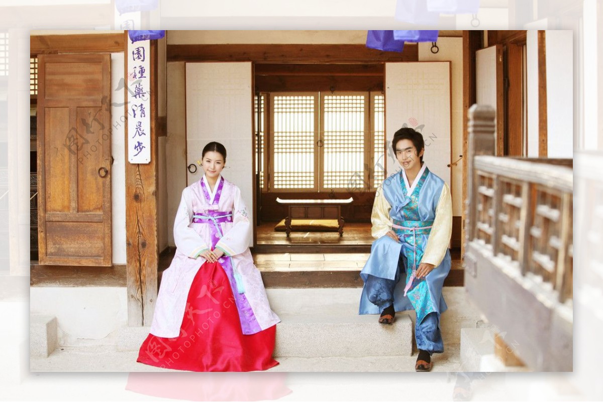韩国古代传统服装图片