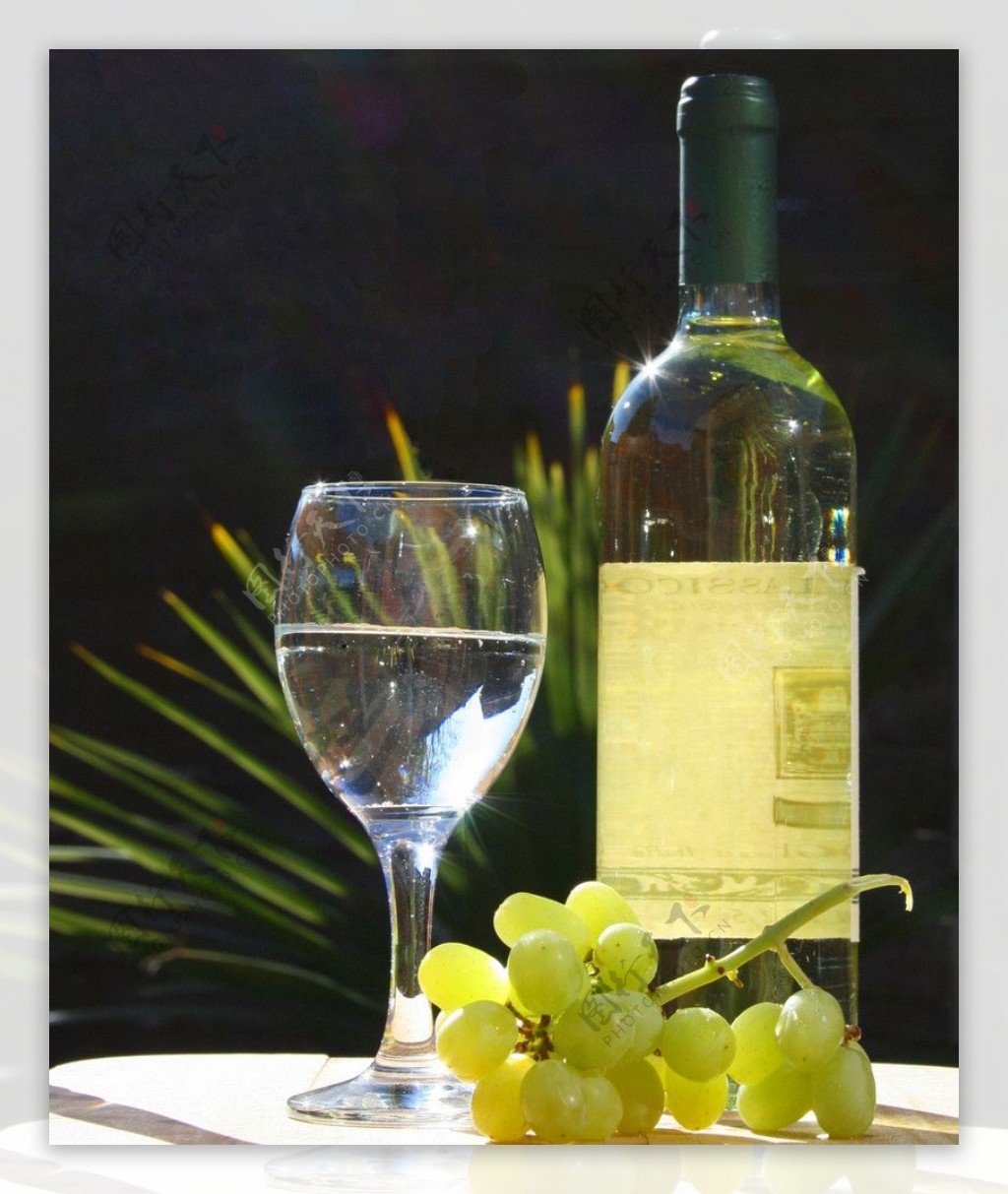 干白葡萄酒图片