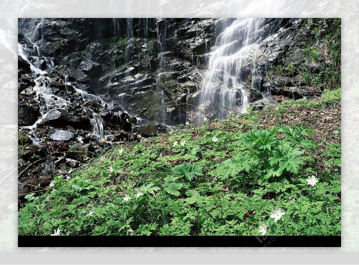 高清风景照清溪自然44瀑布图片