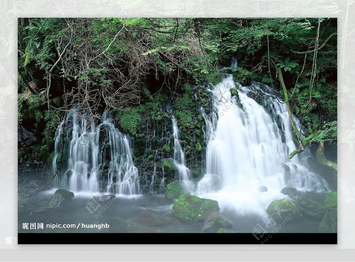 高清风景照清溪自然39瀑布图片