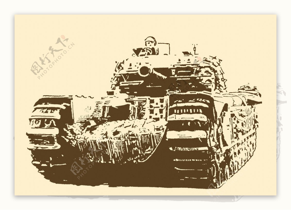 英国丘吉尔步兵坦克图片