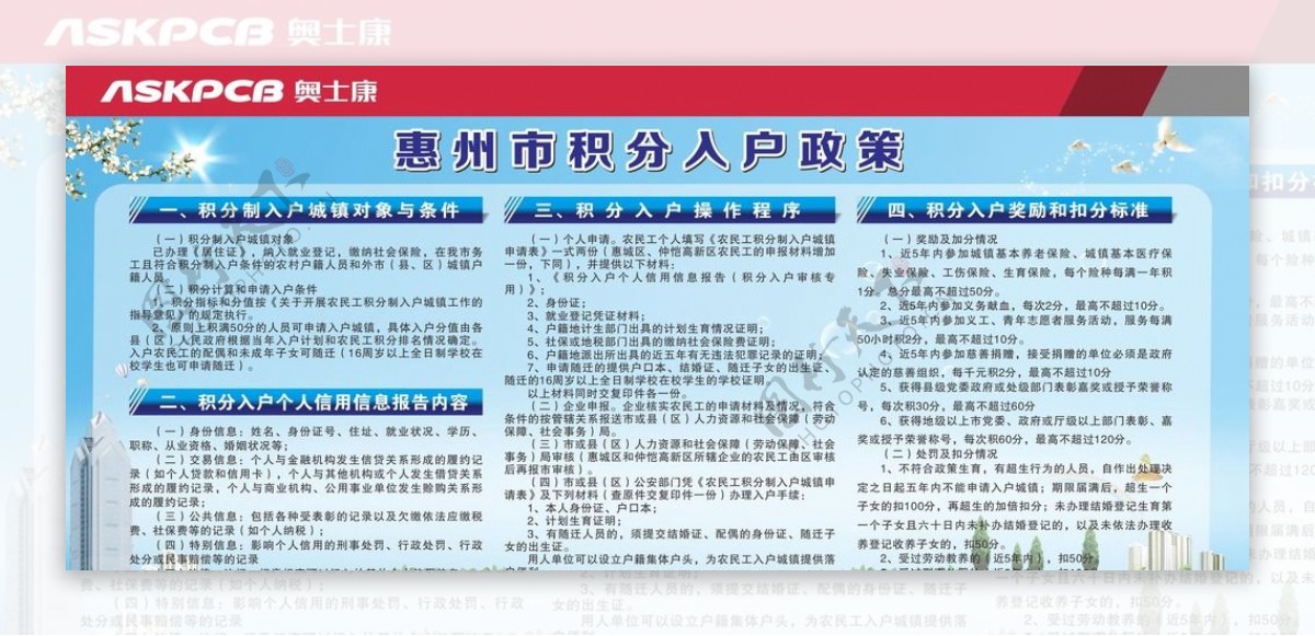 惠州市积分入户政策图片
