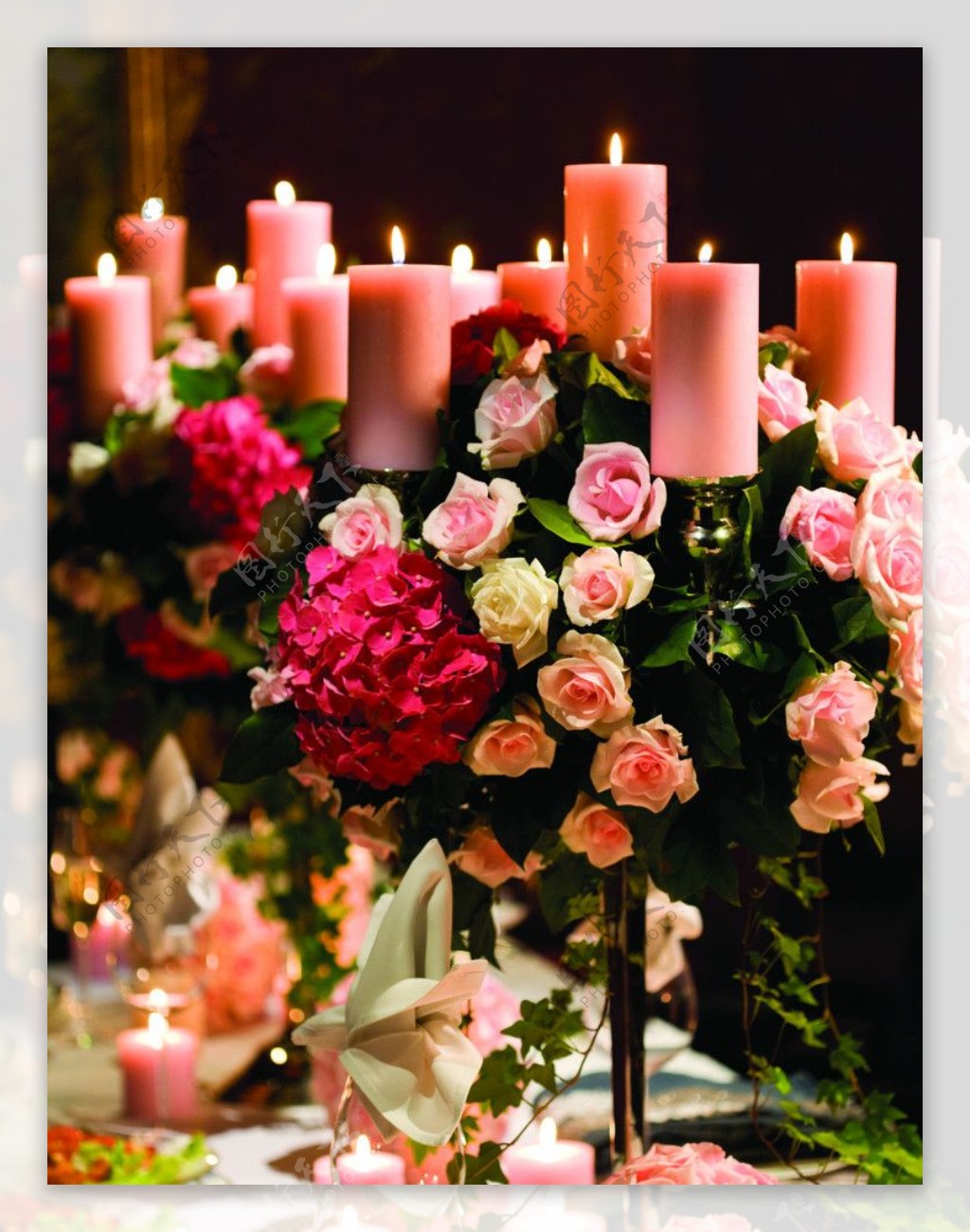 花卉蜡烛图片