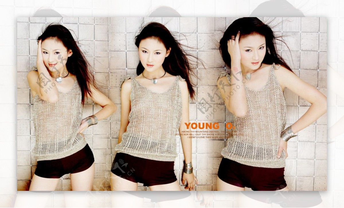 亚洲美女写真中国人物模特YoundO2图片