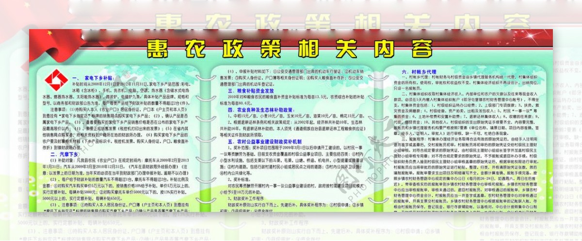 惠农政策宣传栏图片