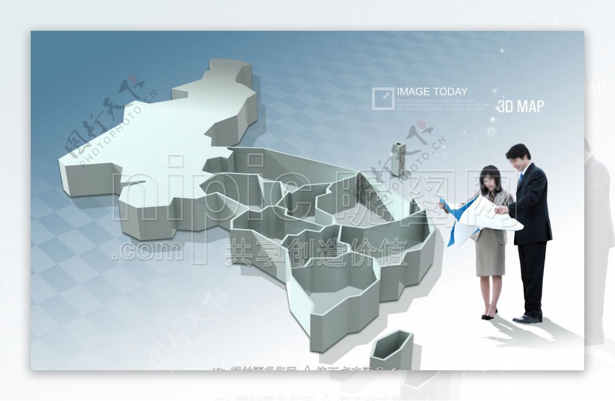 韩国地形图图片