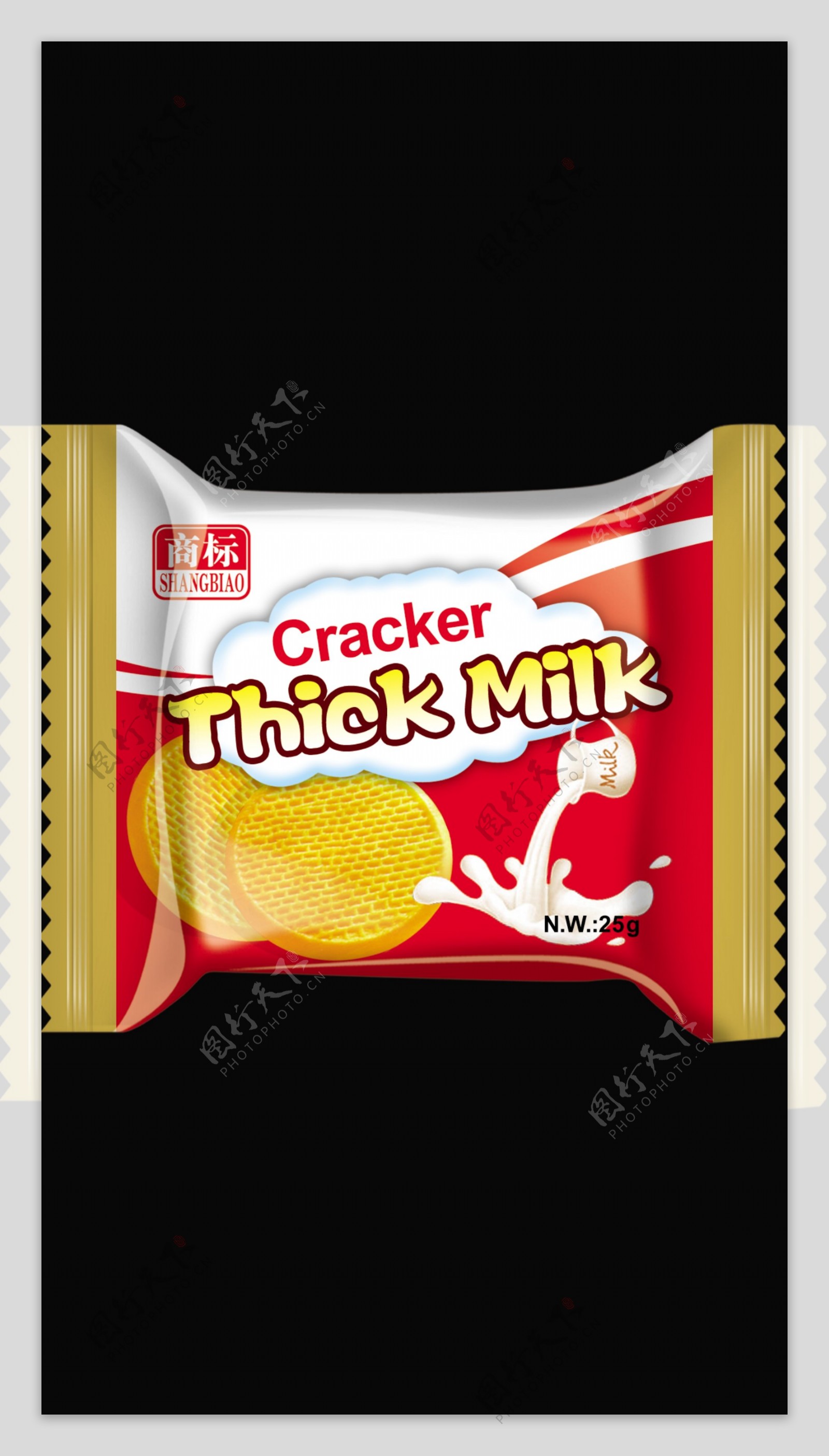 ThickMilkCracker饼干袋图片