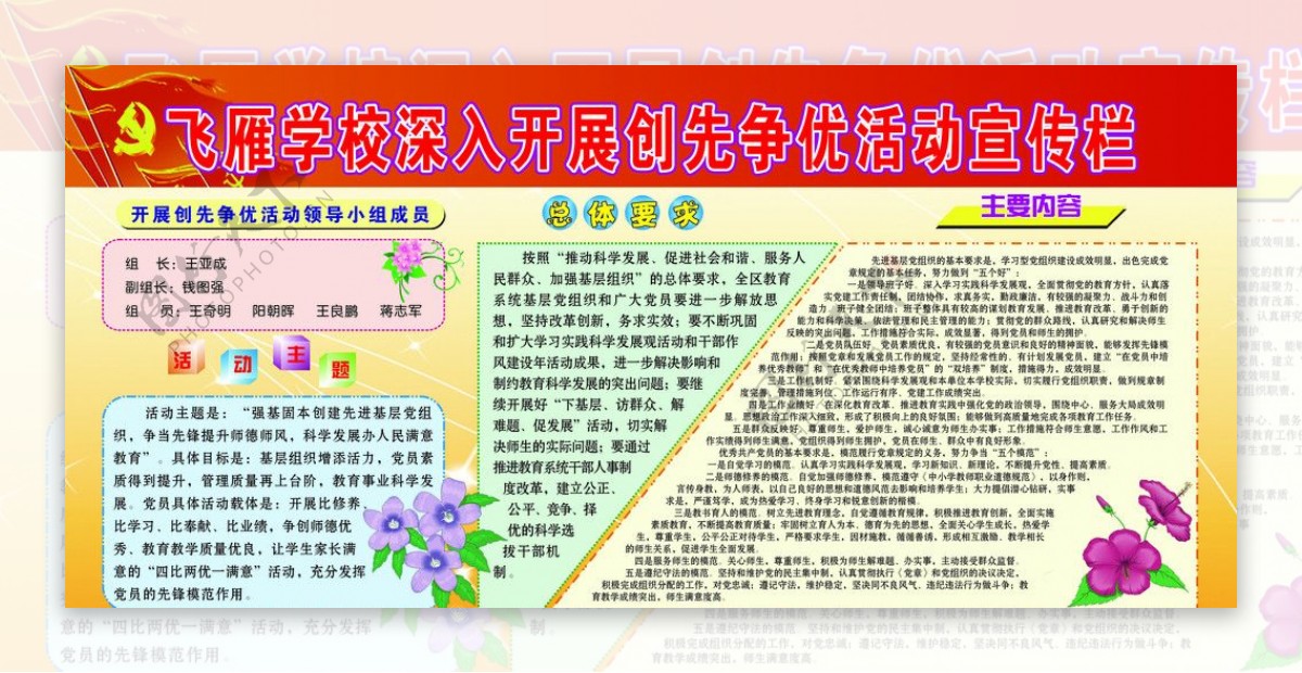 小学生宣传栏版面图片