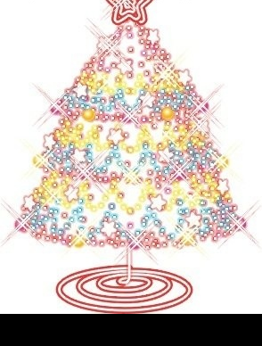 闪闪发光的圣诞树图片