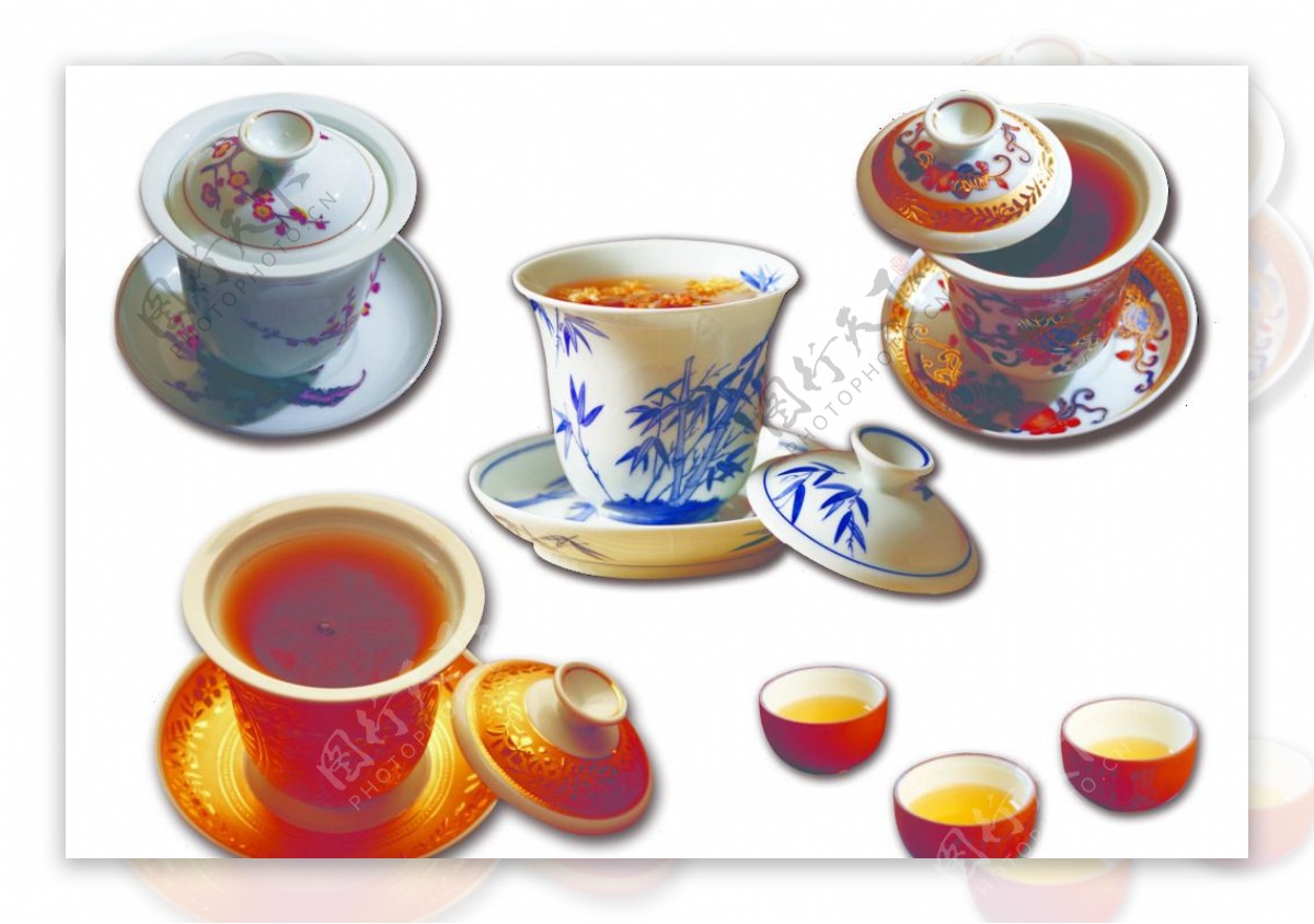 茶杯茶碗合集图片