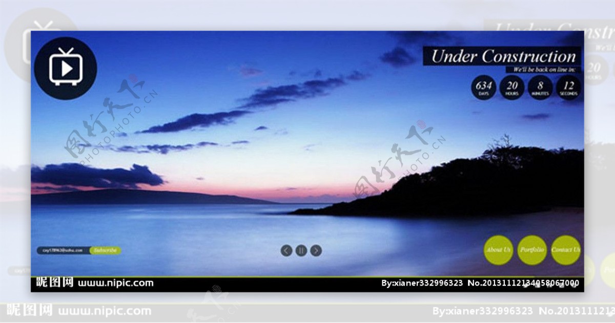 风景旅游网站模板图片