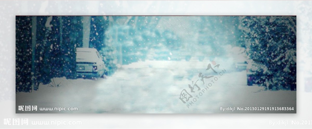 淘宝海报背景雪景图片