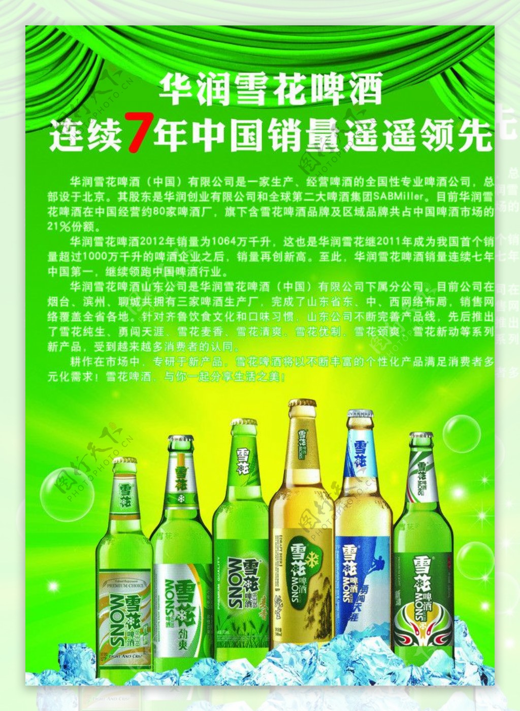 啤酒宣传页图片