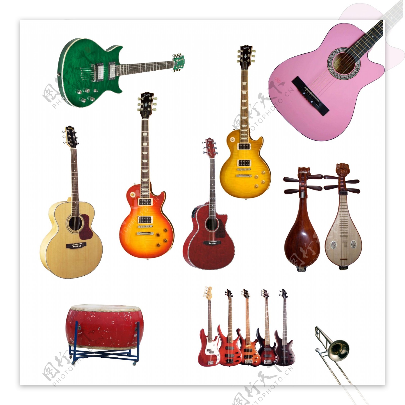 各种乐器吉他琵琶古琴鼓相关插画图标图片素材免费下载 - 觅知网