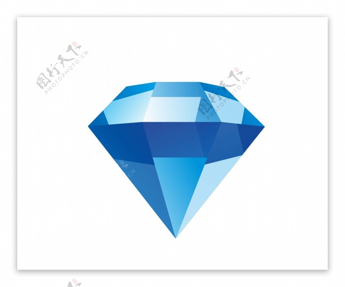 蓝色水晶钻石图片