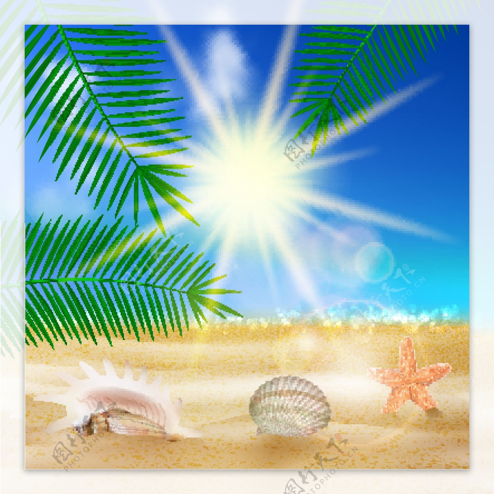 阳光沙滩图片素材-编号10919621-图行天下