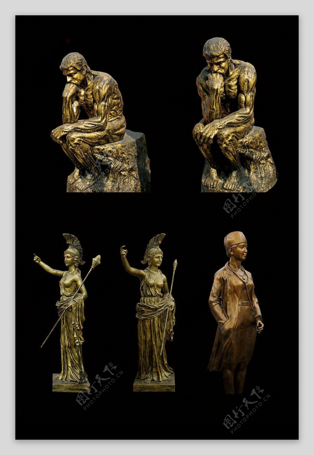超清晰PSD铜像合集之六图片
