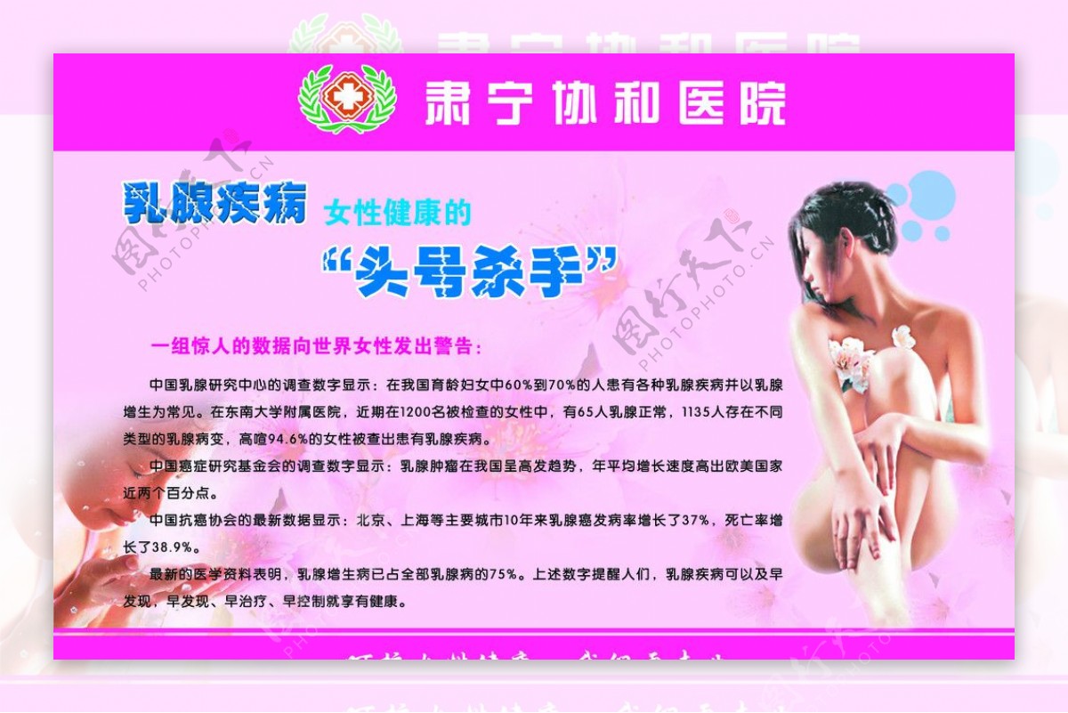 妇科展牌乳腺疾病宣传栏乳腺疾病的危害图片