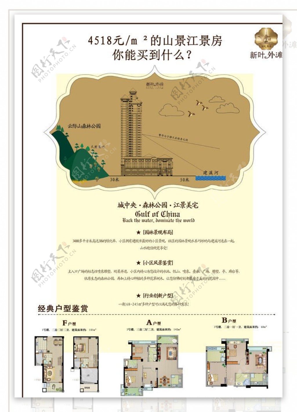 地产户型宣传海报图片