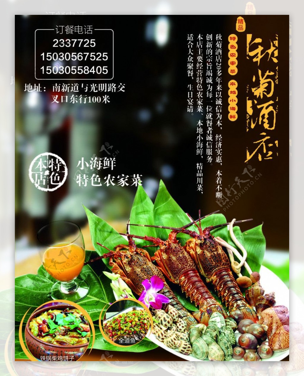 秋菊酒店海报图片