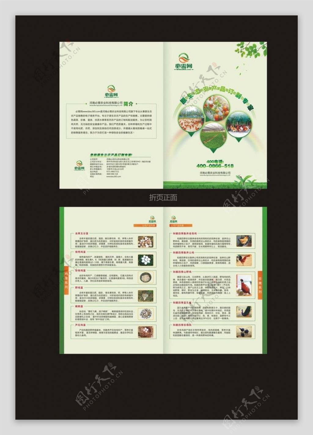 绿色农产品单页图片