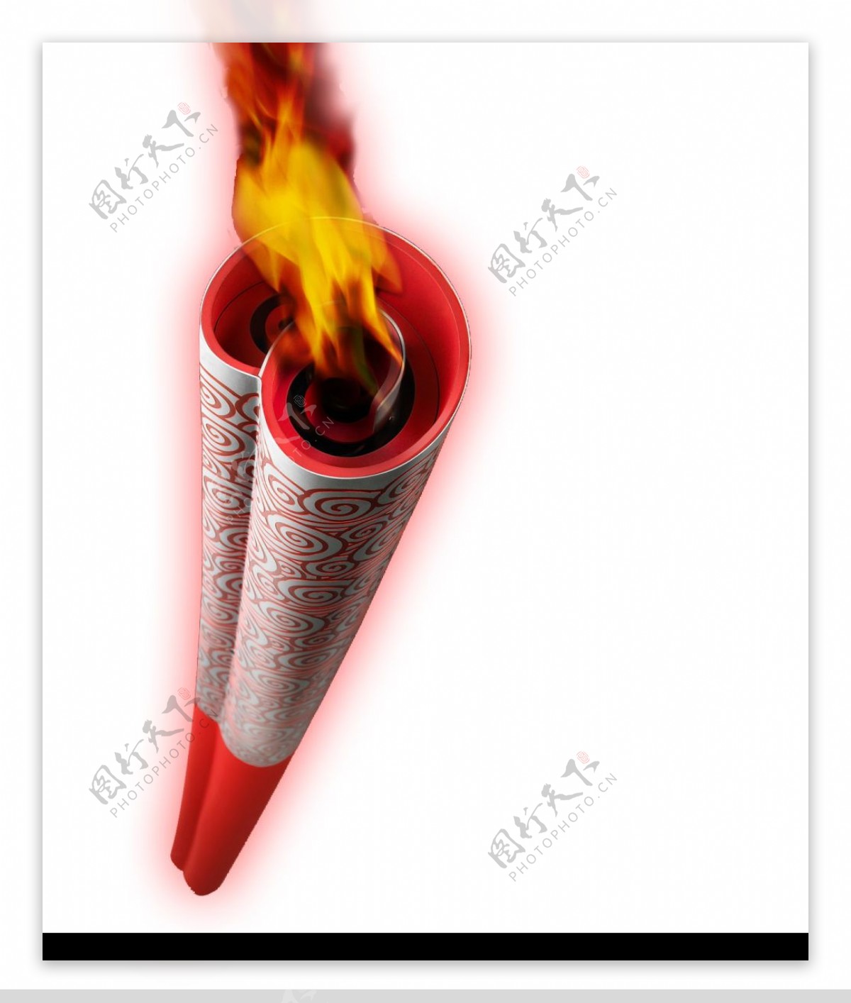 燃烧着的奥运火炬图片