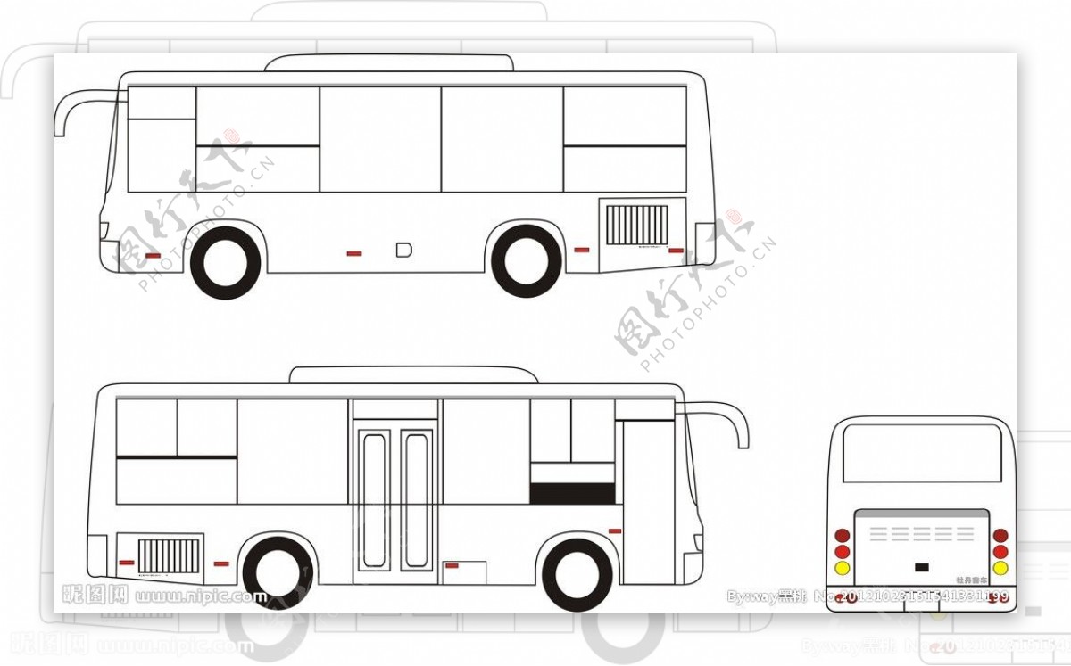 公交车车型图片