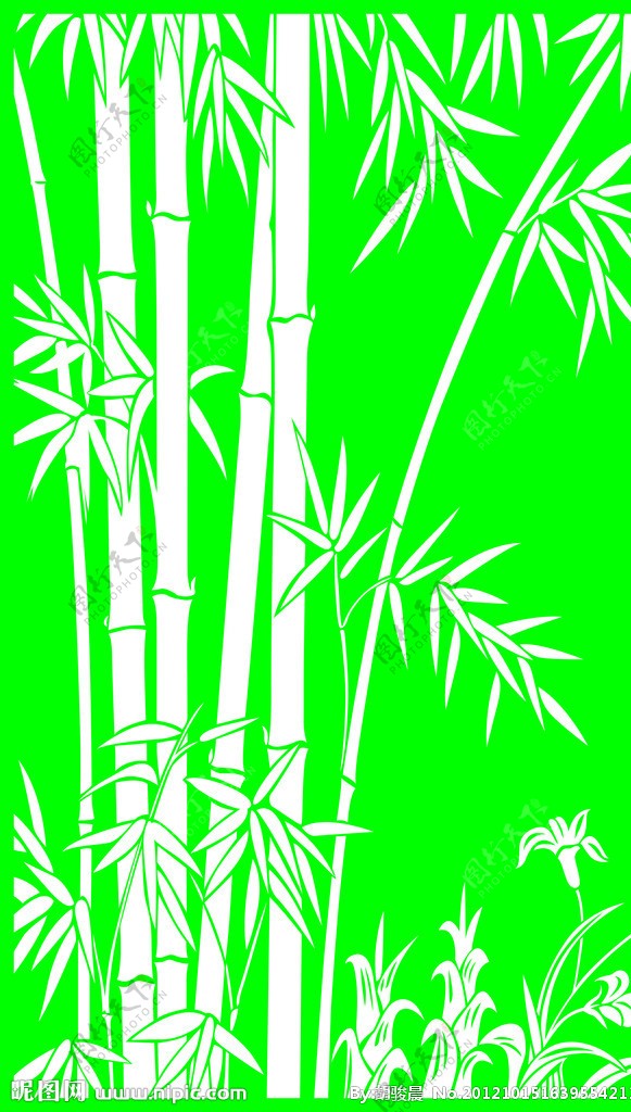 绿竹矢量图图片