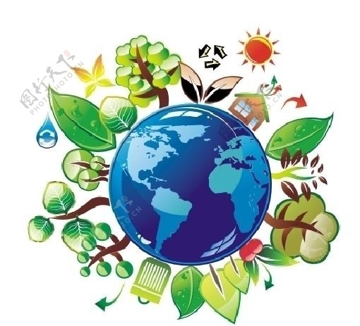 绿色地球环保生活图片