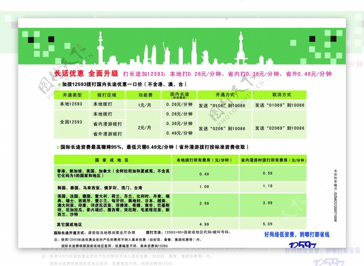 中国移动12593图片