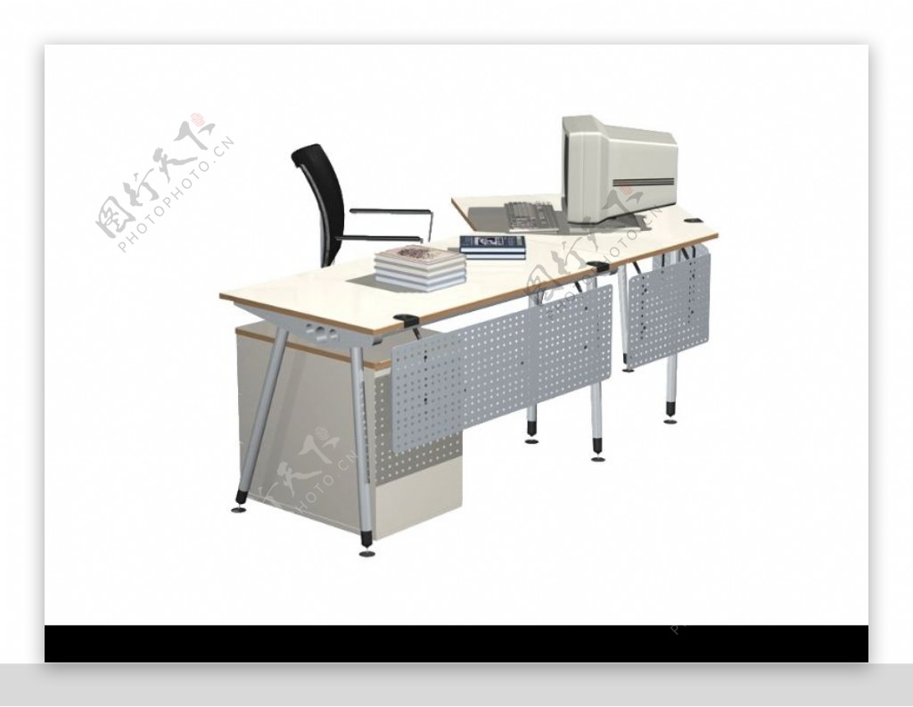 办公桌模型0051