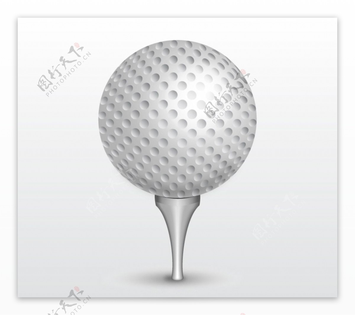 精美白色高尔夫球矢量素材