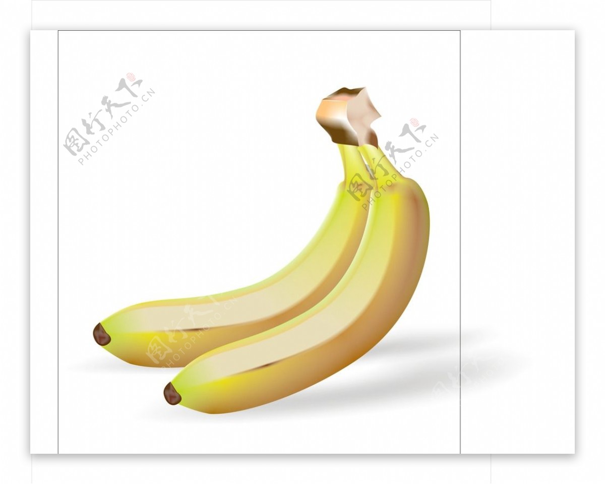 网格填充工具绘制香蕉
