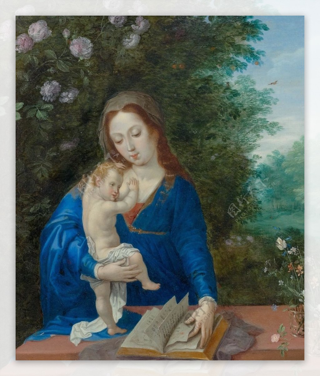 伊甸园中的圣母与圣婴