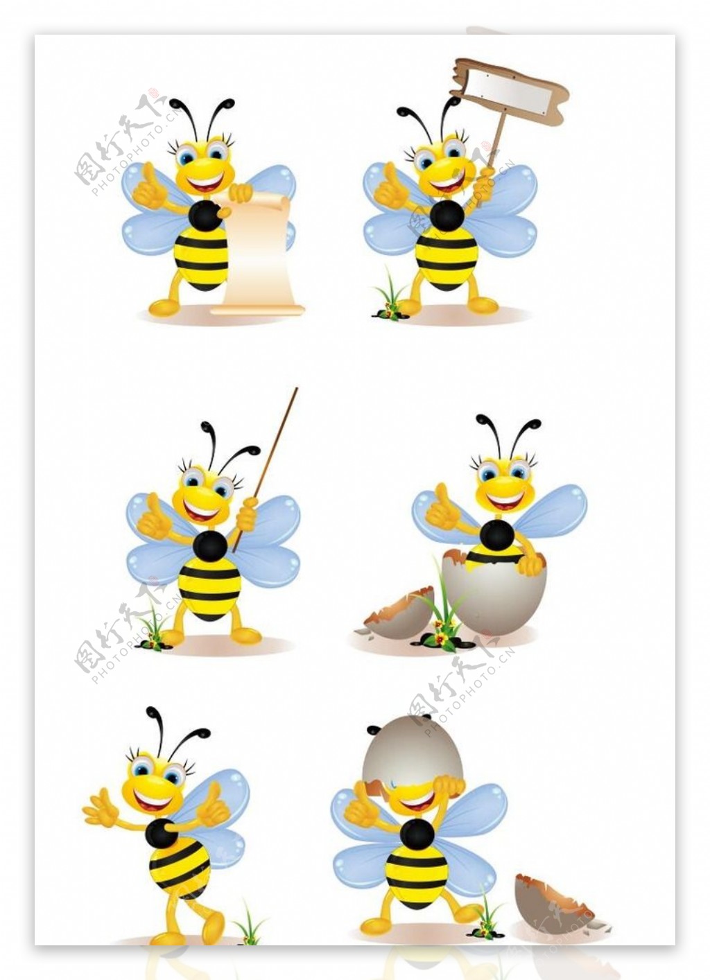 小蜜蜂卡通