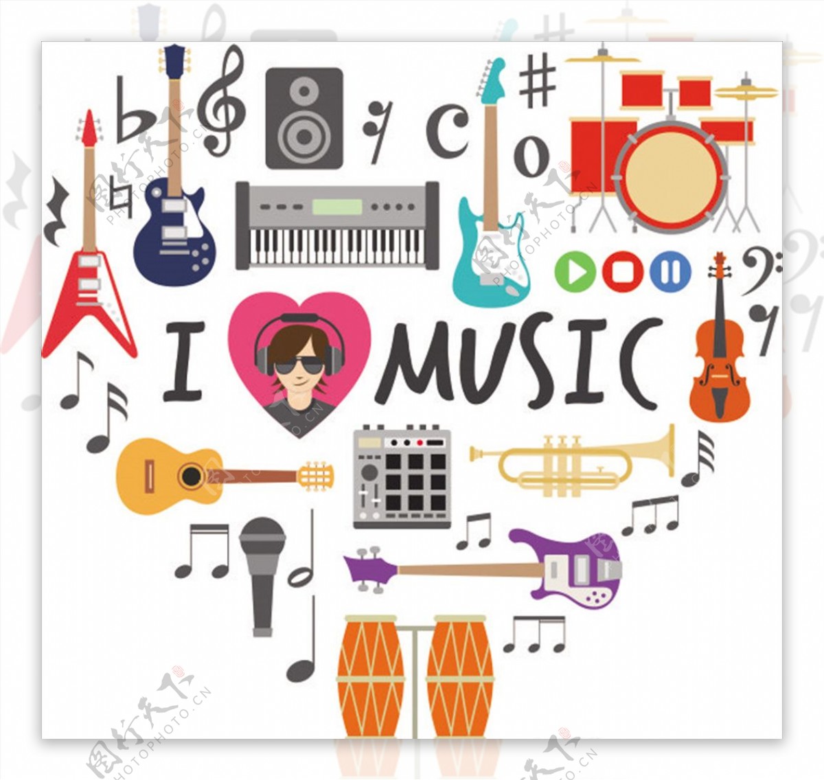 音乐元素音乐符号音乐图案