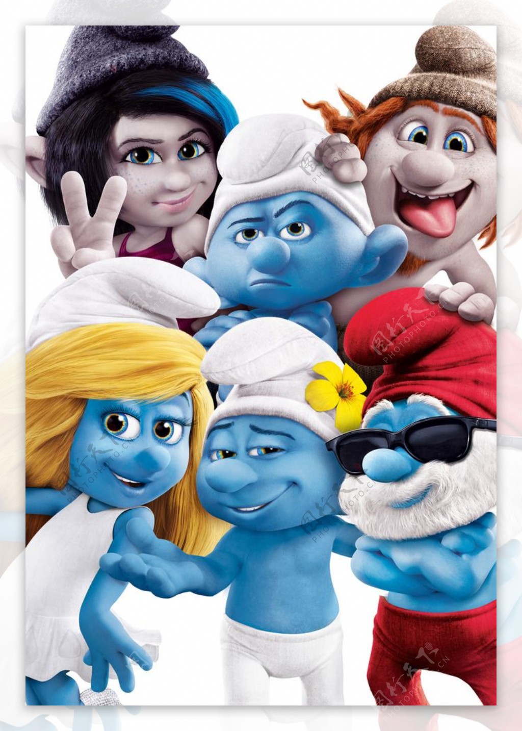 蓝精灵2 The Smurfs 2 各角色壁纸_我爱桌面网提供