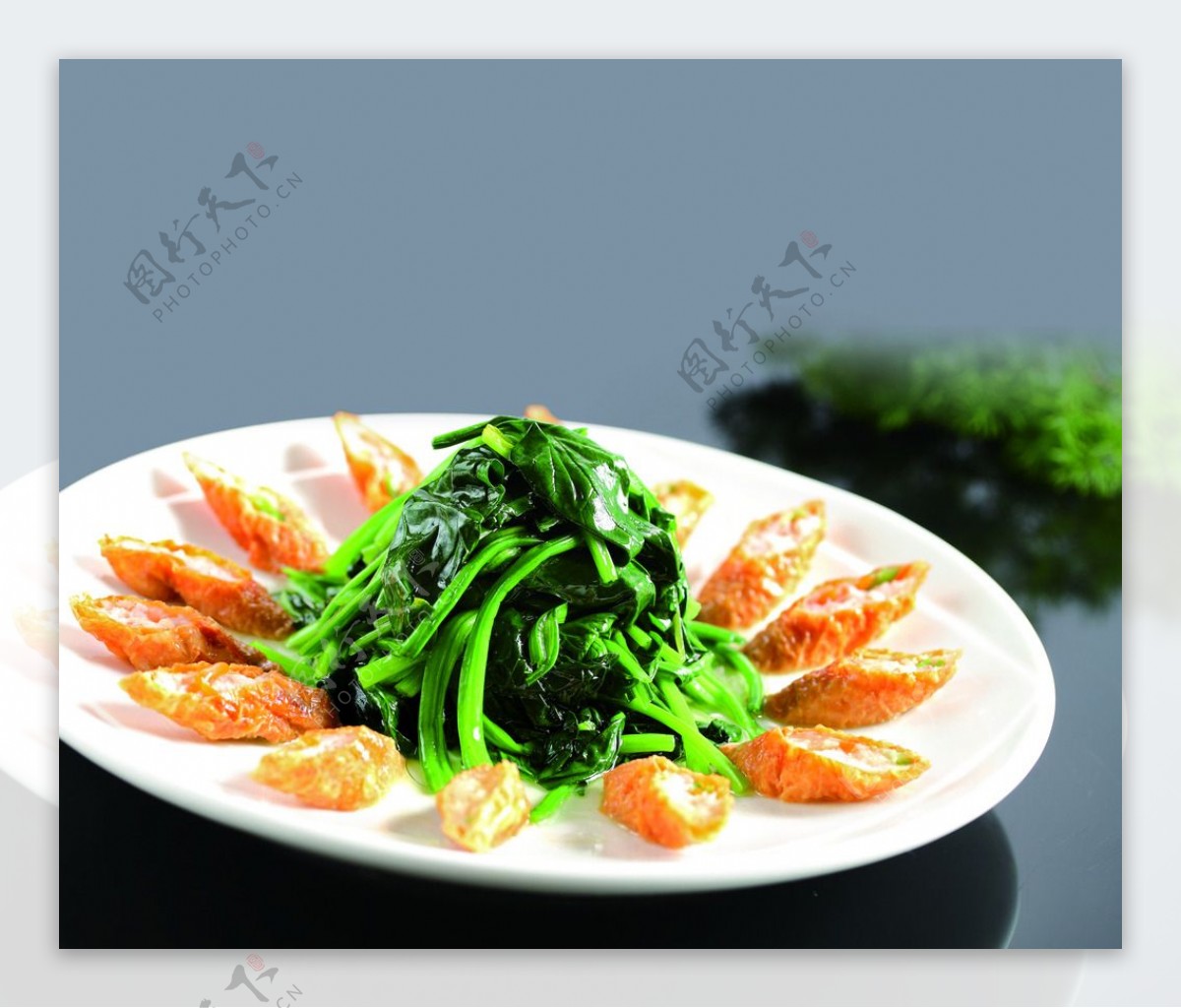 虾饺菠菜