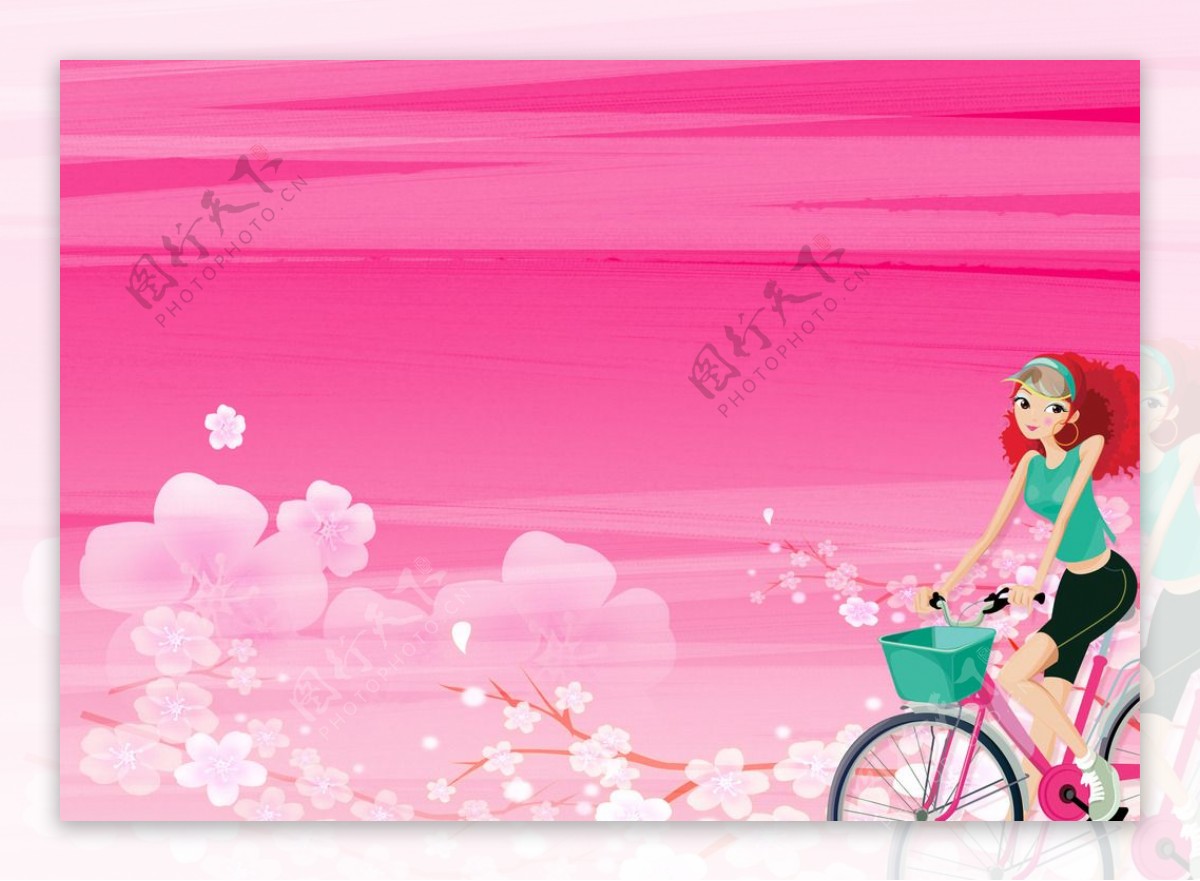 粉色可爱淘宝天猫大全屏首页海报