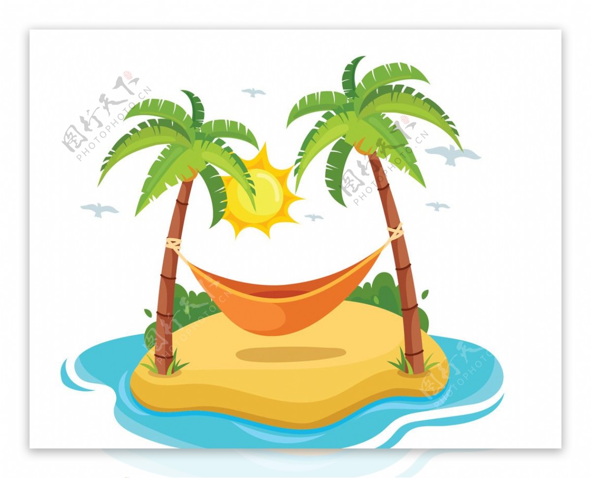 日光海岛椰子树
