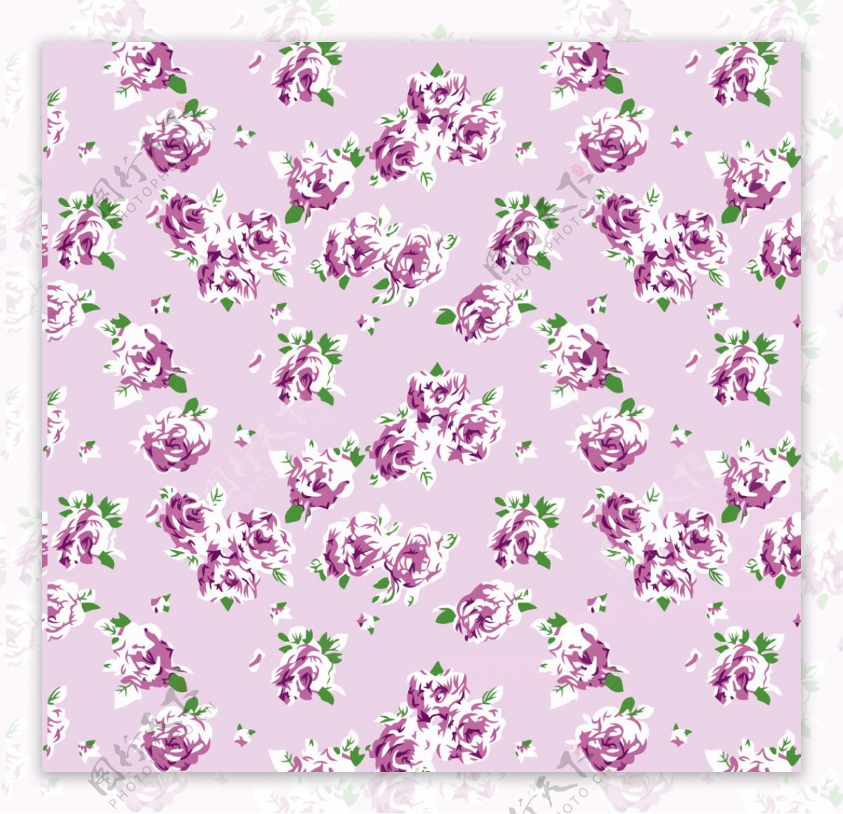 粉紫花朵