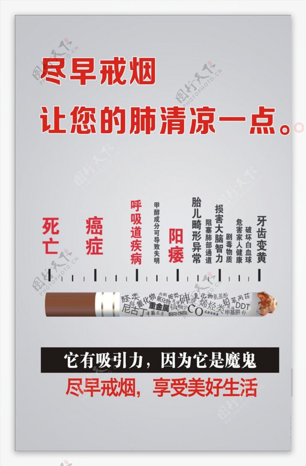 戒烟广告宣传活动模板源文件设计